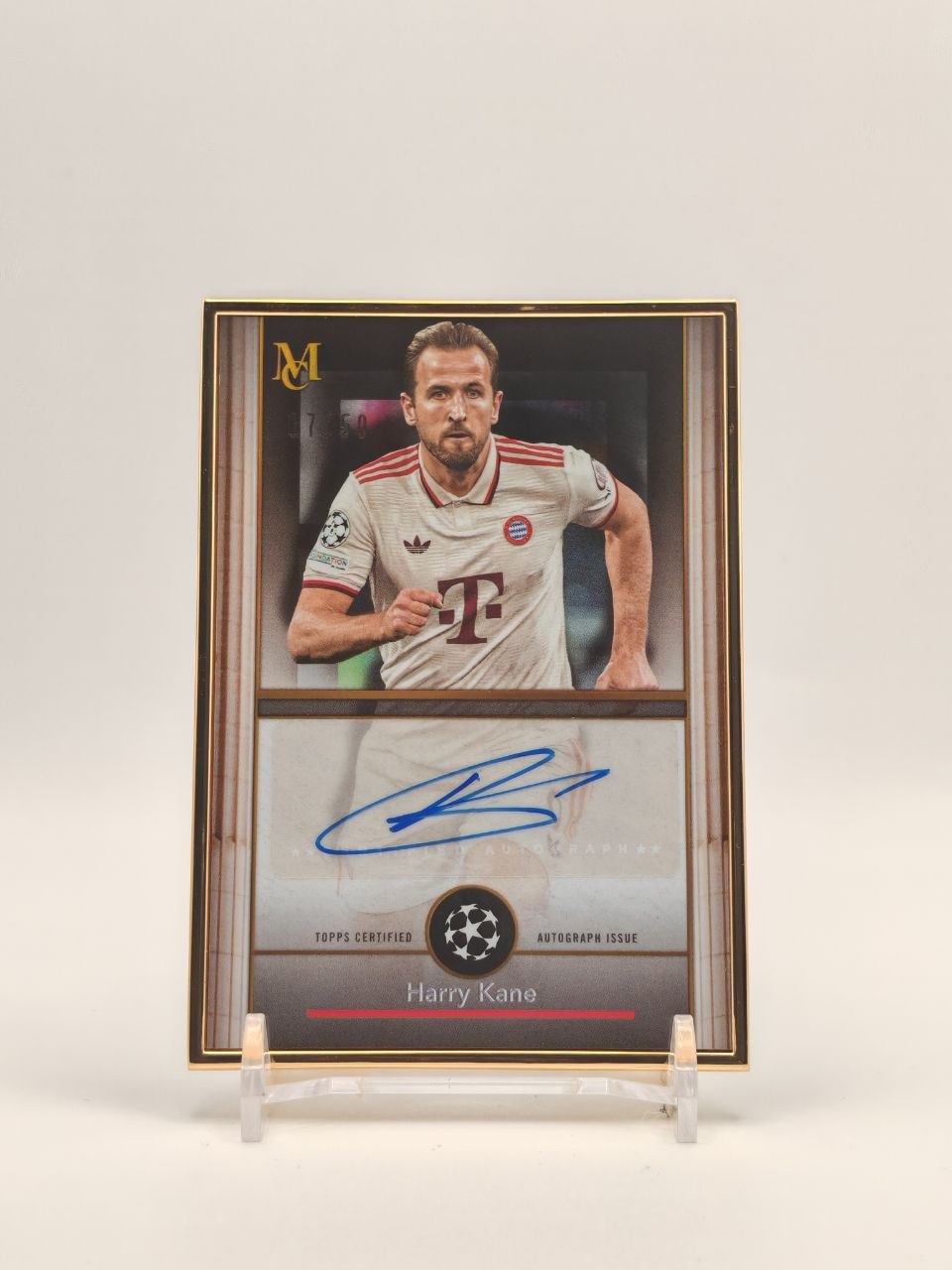 Fronte Harry Kane Bayern München Topps Museum Collection Framed Auto