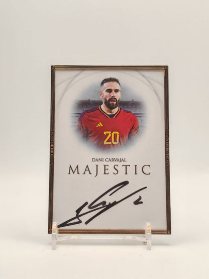 Fronte Dani Carvajal Spagna Futera Incredible Majestic autografata