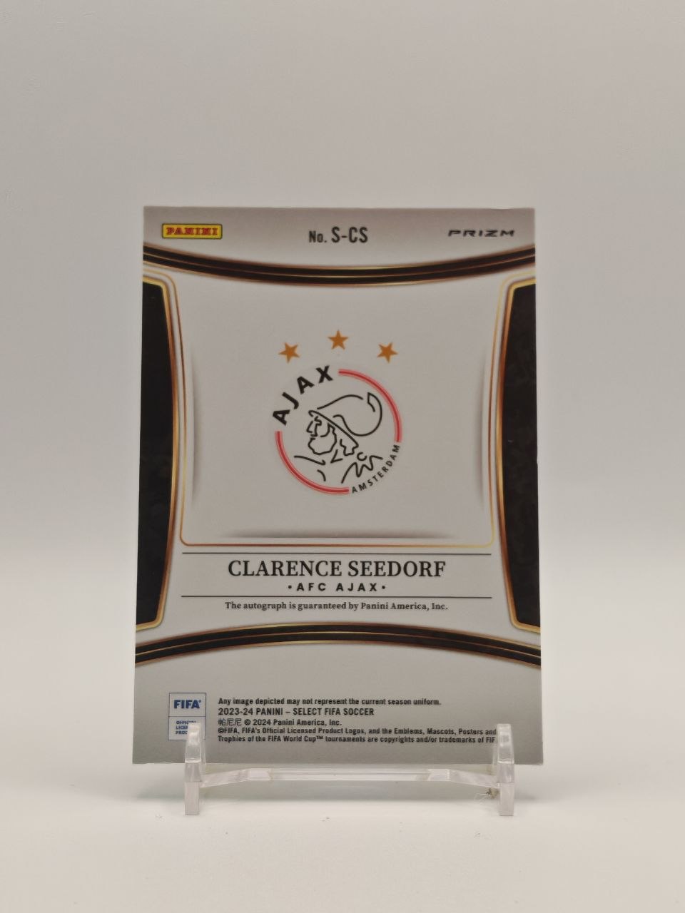 Retro Clarence Seedorf Panini Select FIFA 2023-24 S-CS