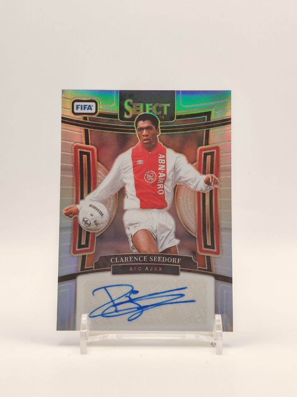 Fronte Clarence Seedorf Ajax Panini Select FIFA Signatures autografata
