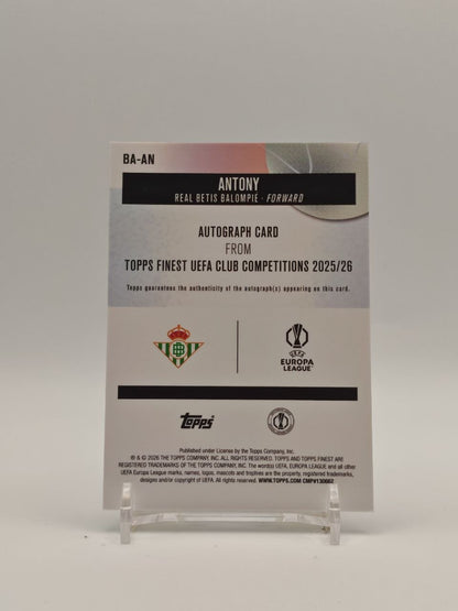 Retro Antony Topps Finest UEFA Club Competitions 2025-26 BA-AN