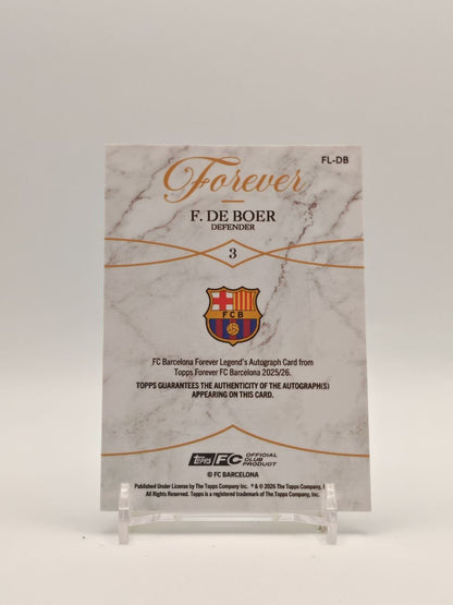 Retro Frank de Boer Topps Forever FC Barcelona 2025-26 FL-DB
