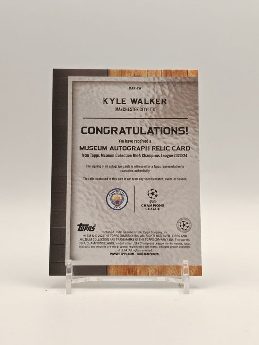 Retro Kyle Walker Topps Museum Collection UEFA Champions League 2023-24 MAR-KW