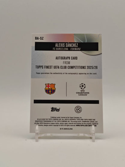 Retro Alexis Sánchez Topps Finest UEFA Club Competitions 2025-26 BA-SZ