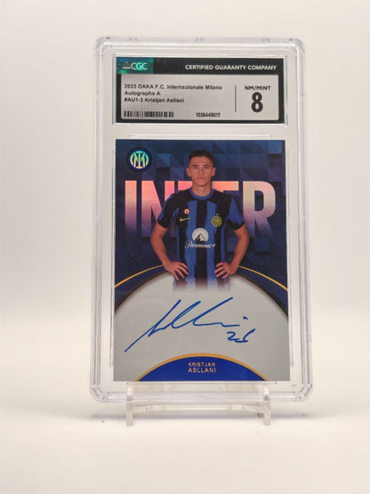 Kristjan Asllani Daka Inter Auto 18/79 CGC 8, fronte