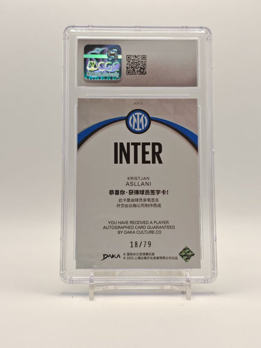 Kristjan Asllani Daka Inter Auto 18/79 CGC 8, retro
