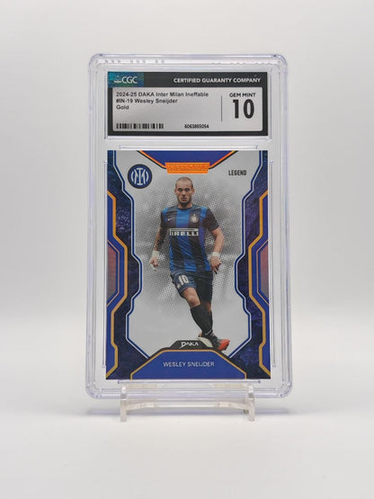Wesley Sneijder Daka Ineffable Gold 01/05 CGC Gem Mint 10 fronte