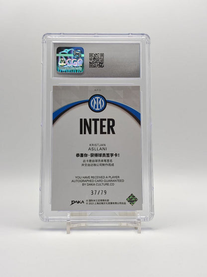 Kristjan Asllani Daka Inter auto 37/79 CGC Gem Mint 10 retro