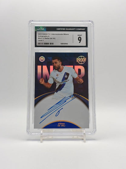 Stefan de Vrij Daka Inter Auto Proof 11/40 CGC 9 fronte