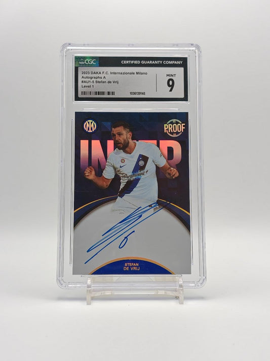 Stefan de Vrij Daka Inter Auto Proof 11/40 CGC 9 fronte