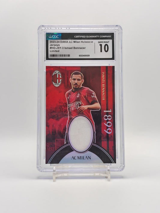 Ismaël Bennacer Daka Holocene Jersey 49/70 CGC Gem Mint 10 fronte