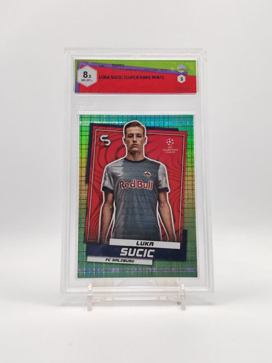 Luka Sučić Topps Superstars Super Rare 190/199 GRAAD 8.5 fronte