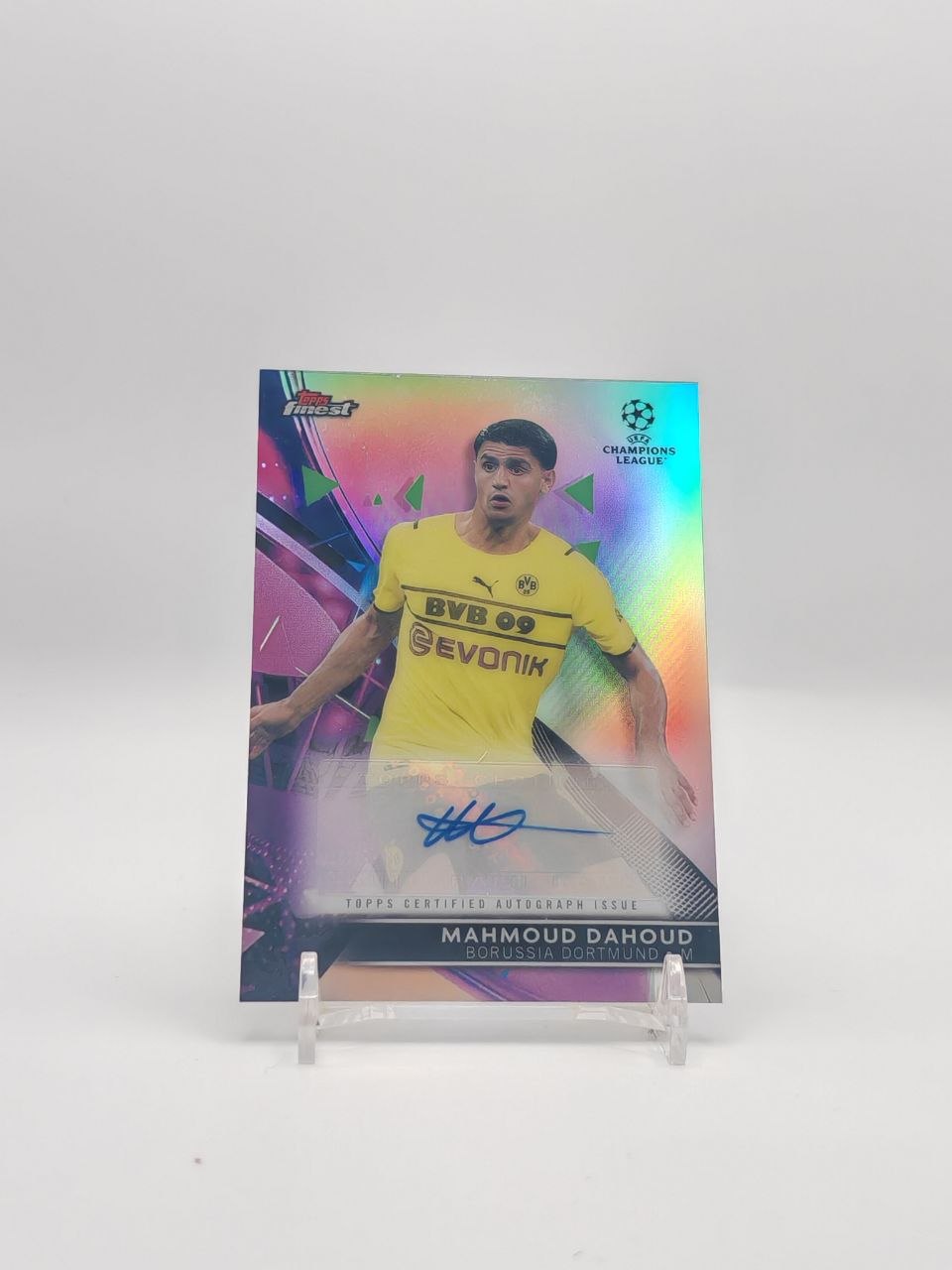 Mahmoud Dahoud Topps Finest Auto fronte