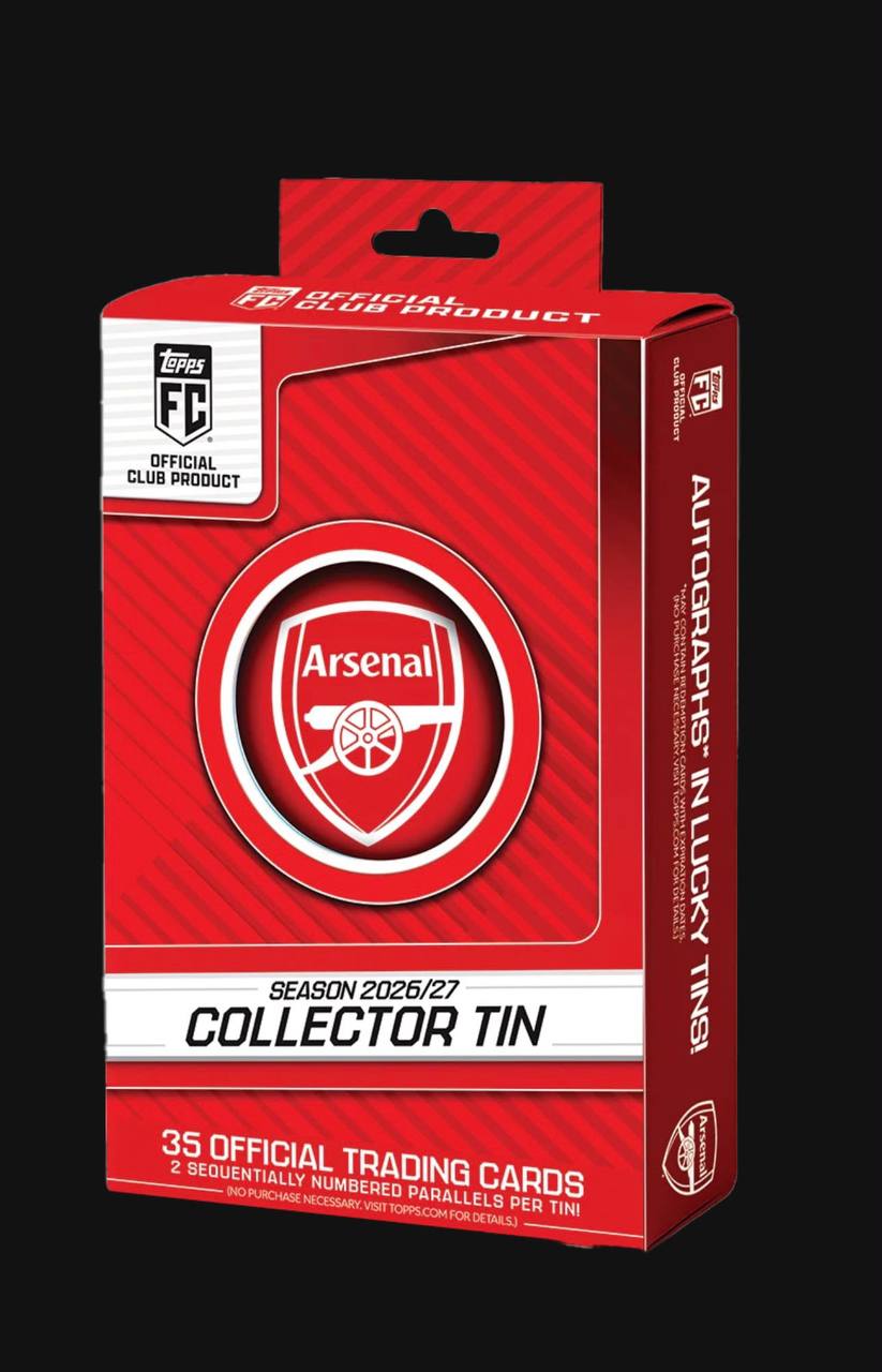 Topps Arsenal Collector Tin Box 2026/27