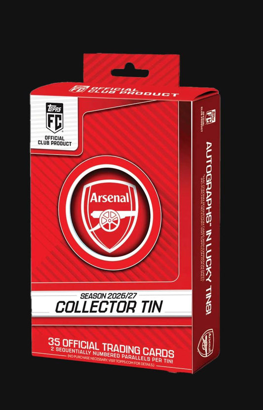 Topps Arsenal Collector Tin Box 2026/27